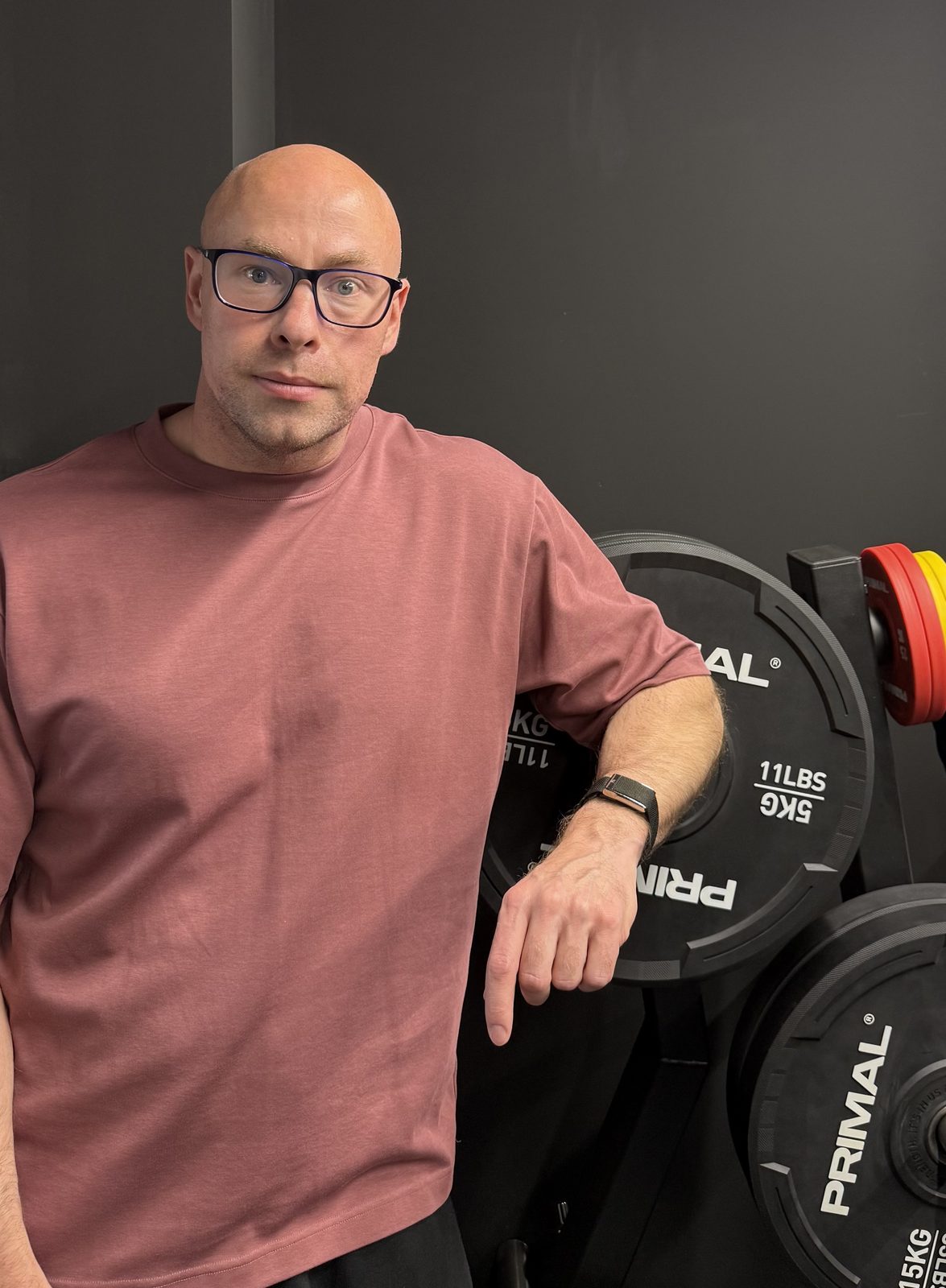 Richard Shove in his home gym